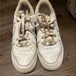 White Nike Air Force Ones